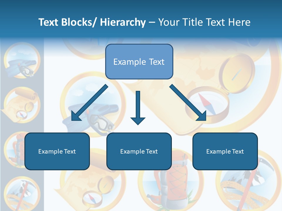 Beaches Ice Axe Peak PowerPoint Template