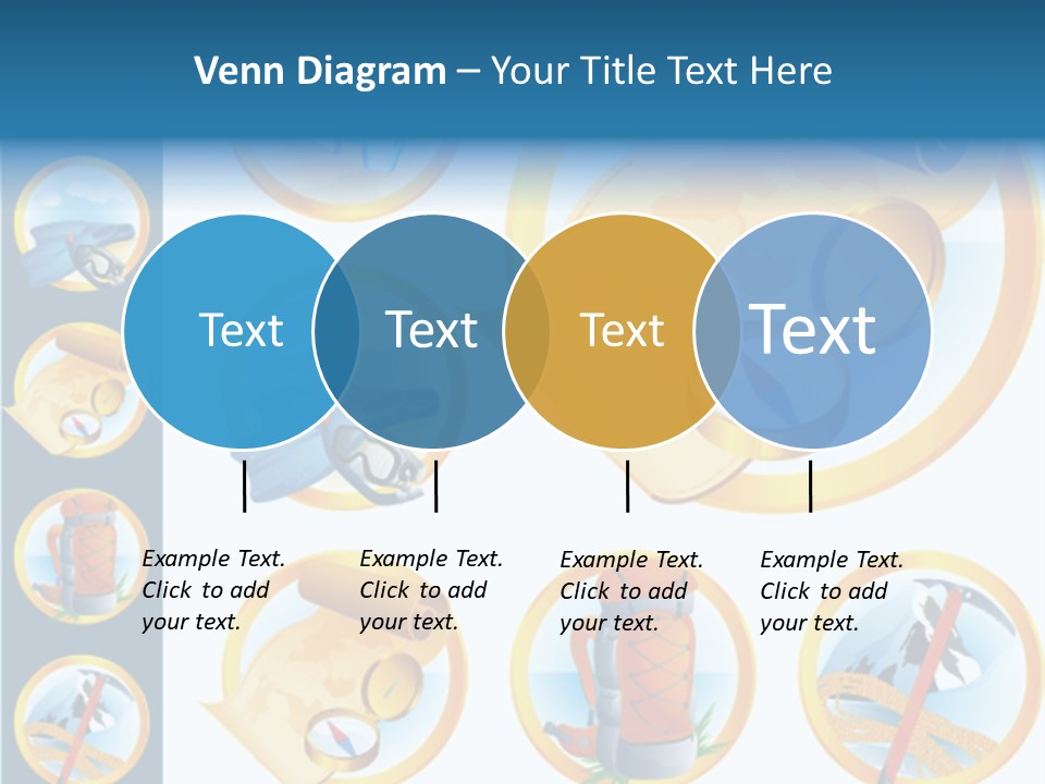 Beaches Ice Axe Peak PowerPoint Template