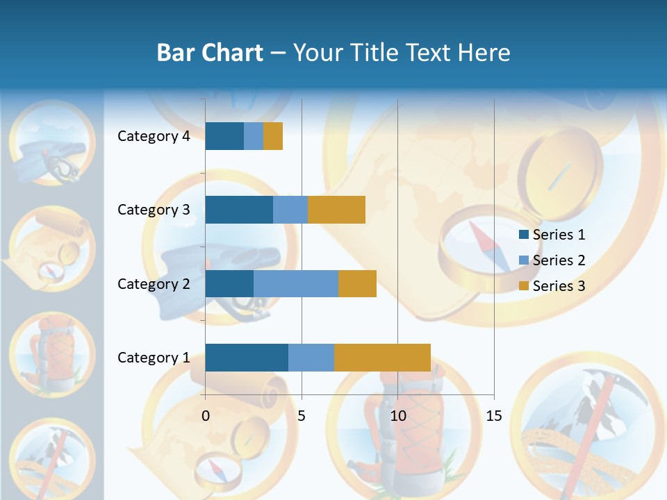 Beaches Ice Axe Peak PowerPoint Template
