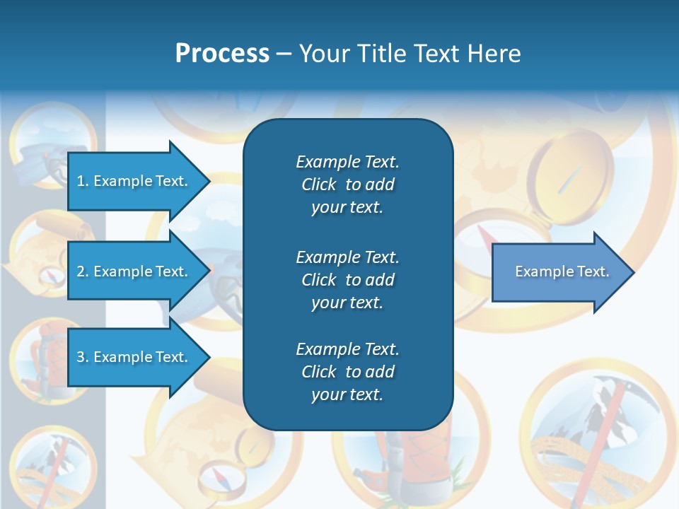 Beaches Ice Axe Peak PowerPoint Template