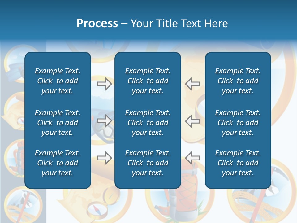 Beaches Ice Axe Peak PowerPoint Template