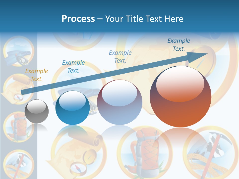 Beaches Ice Axe Peak PowerPoint Template