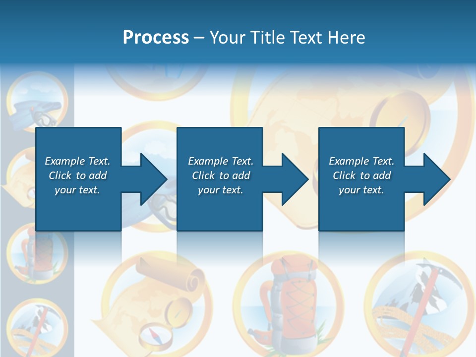 Beaches Ice Axe Peak PowerPoint Template