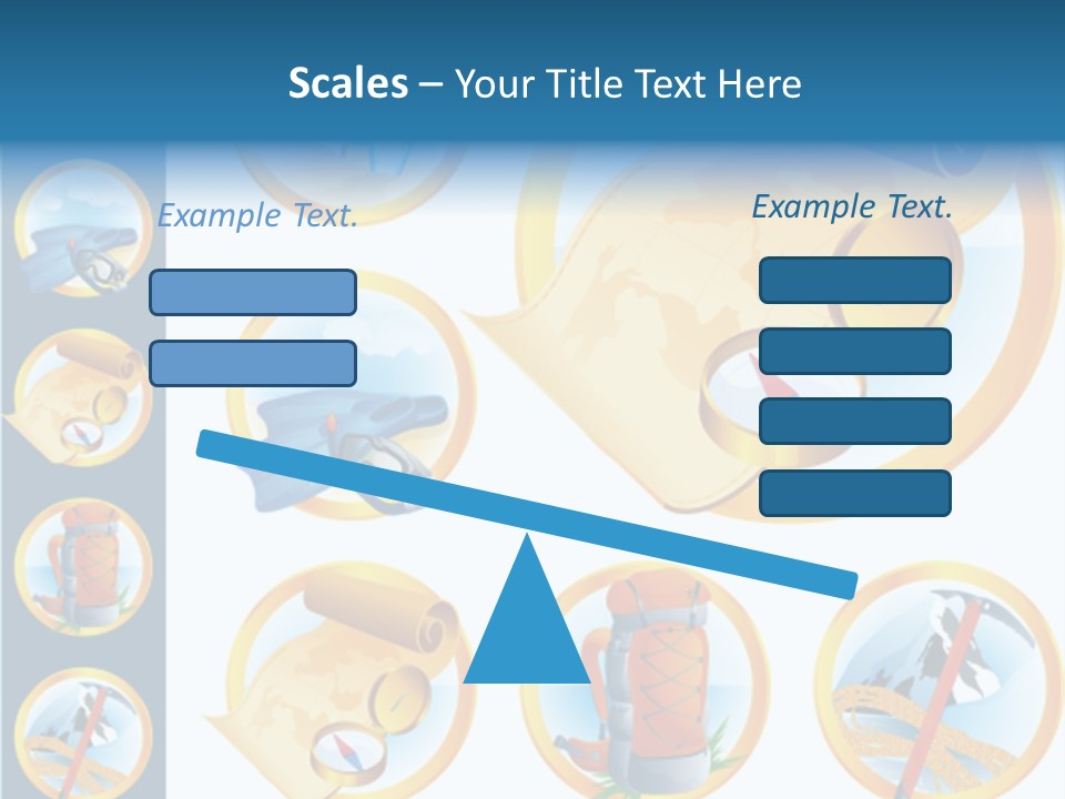 Beaches Ice Axe Peak PowerPoint Template