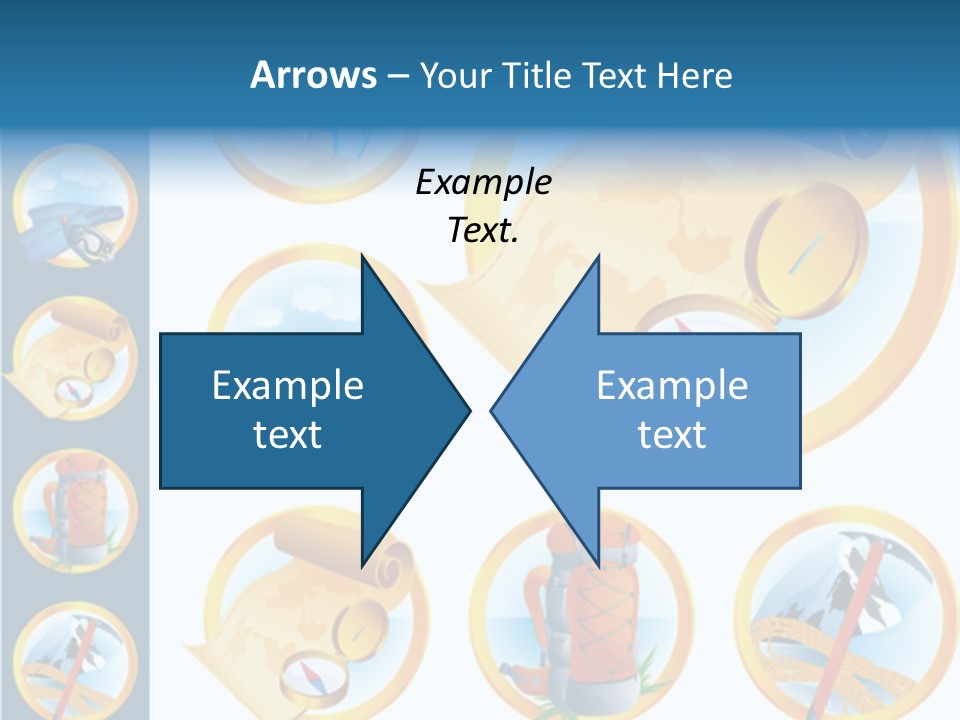 Beaches Ice Axe Peak PowerPoint Template