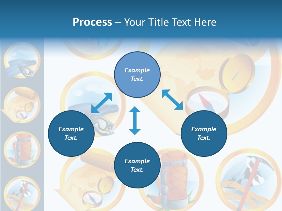 Beaches Ice Axe Peak PowerPoint Template