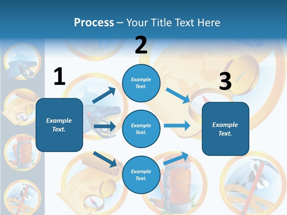 Beaches Ice Axe Peak PowerPoint Template