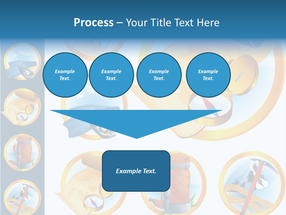 Beaches Ice Axe Peak PowerPoint Template