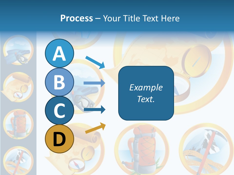 Beaches Ice Axe Peak PowerPoint Template