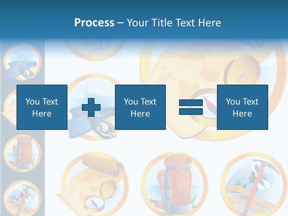 Beaches Ice Axe Peak PowerPoint Template