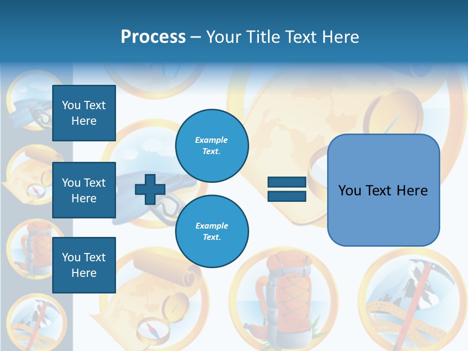 Beaches Ice Axe Peak PowerPoint Template