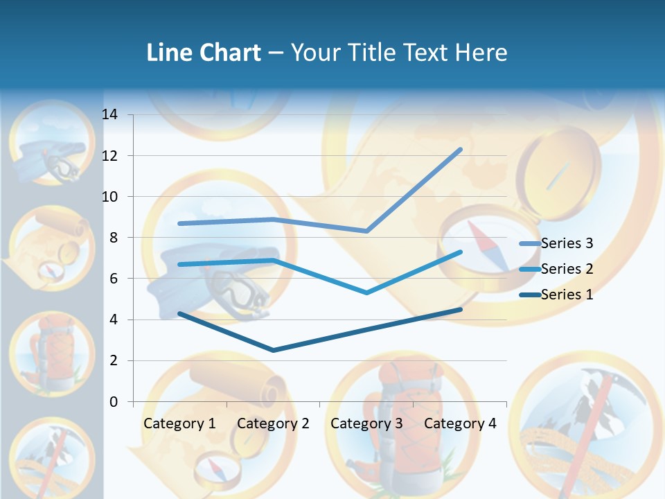 Beaches Ice Axe Peak PowerPoint Template