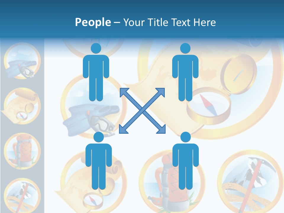 Beaches Ice Axe Peak PowerPoint Template