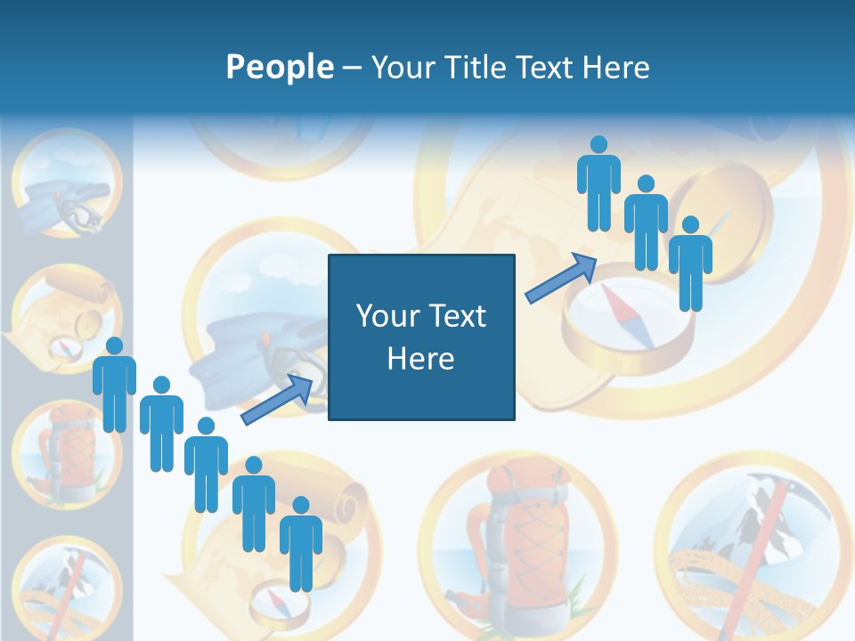 Beaches Ice Axe Peak PowerPoint Template