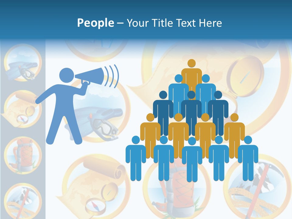 Beaches Ice Axe Peak PowerPoint Template