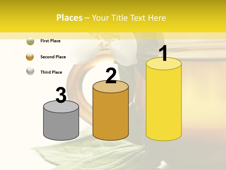 Background Indian Jasmine PowerPoint Template