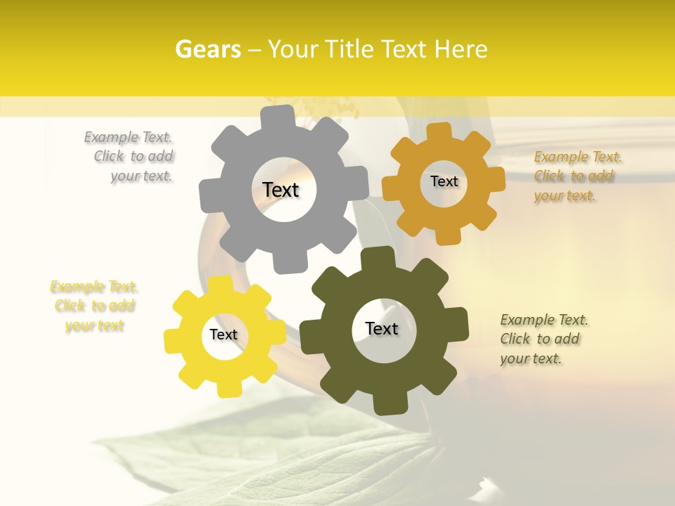 Background Indian Jasmine PowerPoint Template