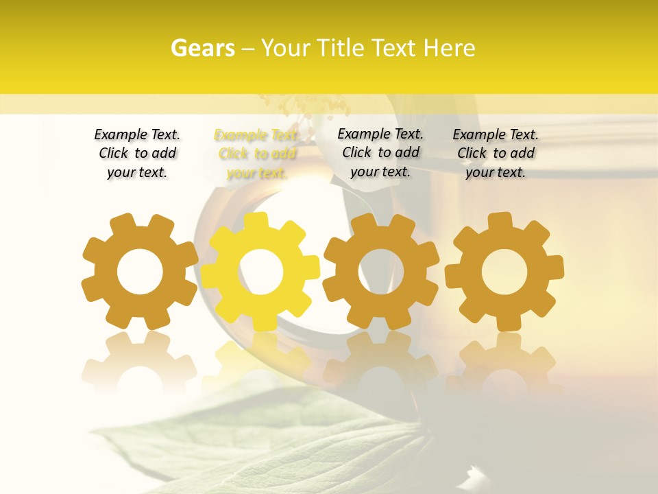 Background Indian Jasmine PowerPoint Template