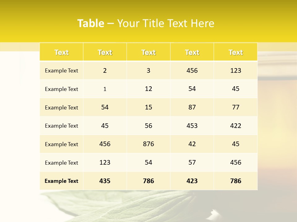 Background Indian Jasmine PowerPoint Template