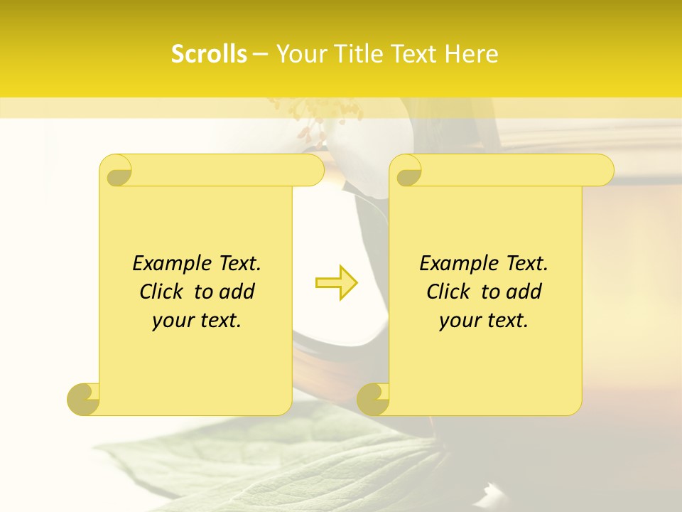 Background Indian Jasmine PowerPoint Template