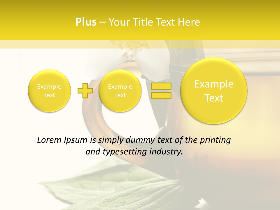 Background Indian Jasmine PowerPoint Template