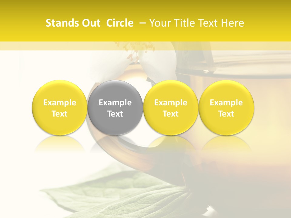 Background Indian Jasmine PowerPoint Template