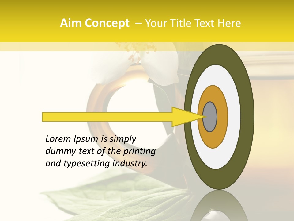 Background Indian Jasmine PowerPoint Template