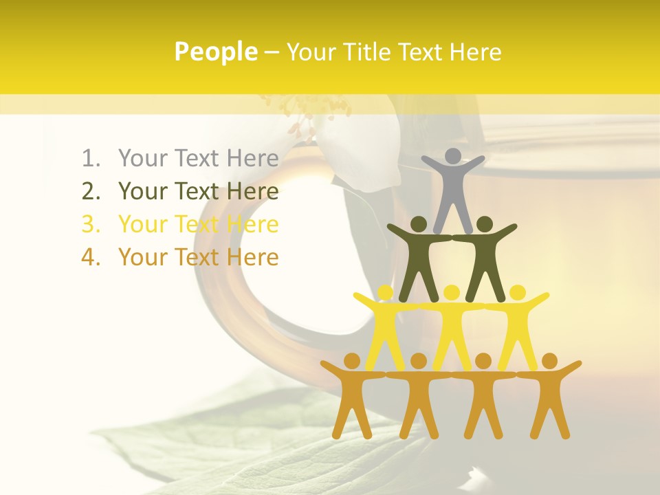 Background Indian Jasmine PowerPoint Template