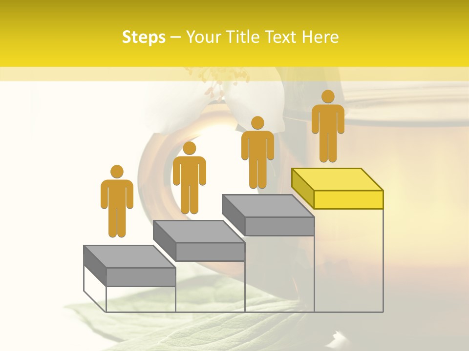 Background Indian Jasmine PowerPoint Template