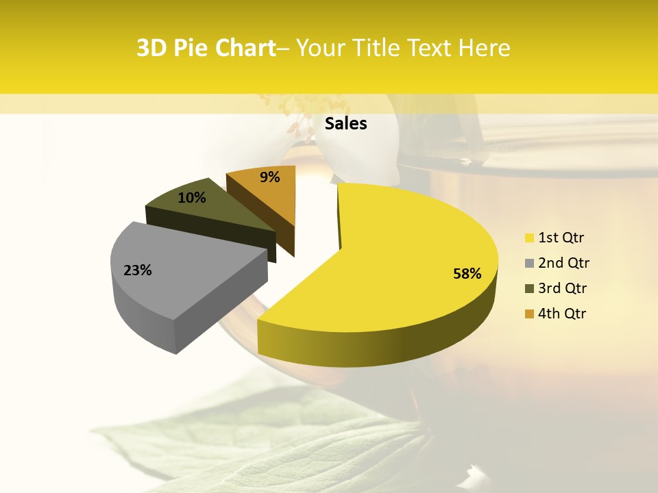 Background Indian Jasmine PowerPoint Template