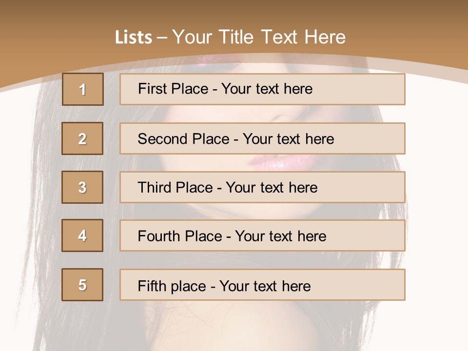 Skin Fresh Lady PowerPoint Template
