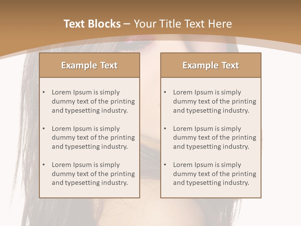 Skin Fresh Lady PowerPoint Template