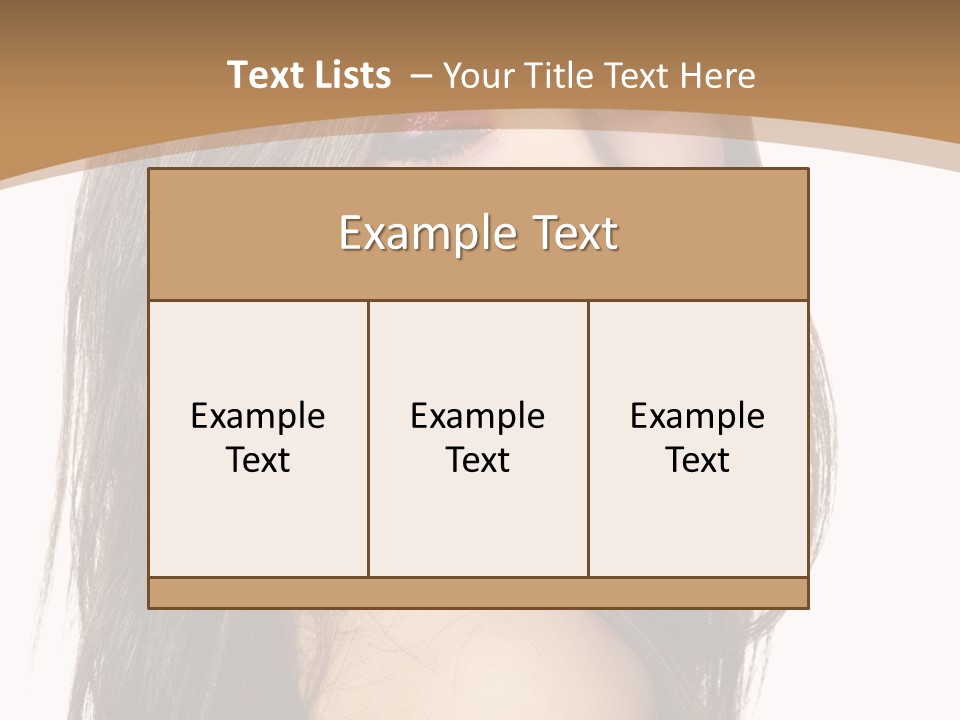 Skin Fresh Lady PowerPoint Template