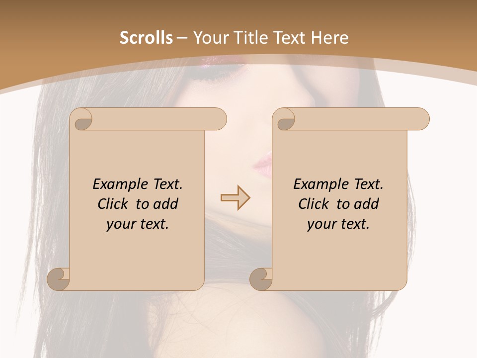 Skin Fresh Lady PowerPoint Template