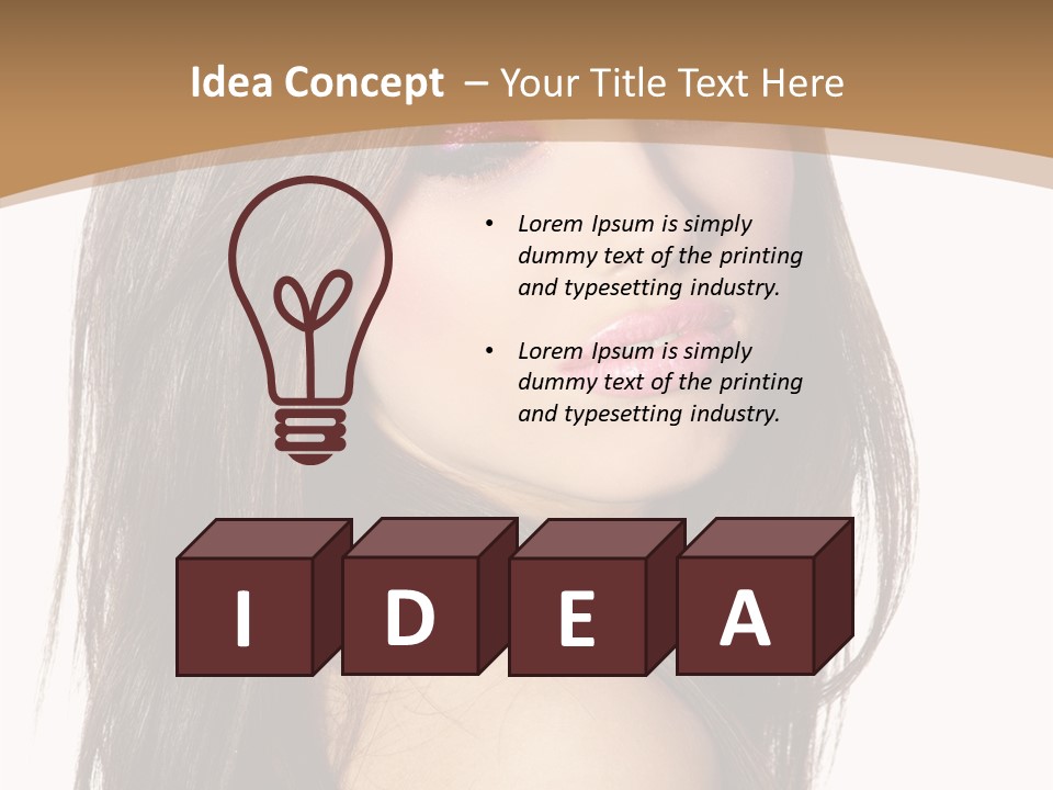 Skin Fresh Lady PowerPoint Template