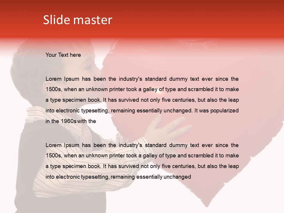 Enfant Father Celebrate PowerPoint Template