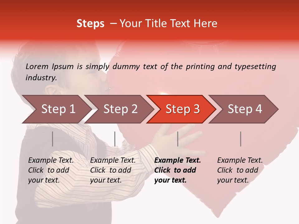 Enfant Father Celebrate PowerPoint Template