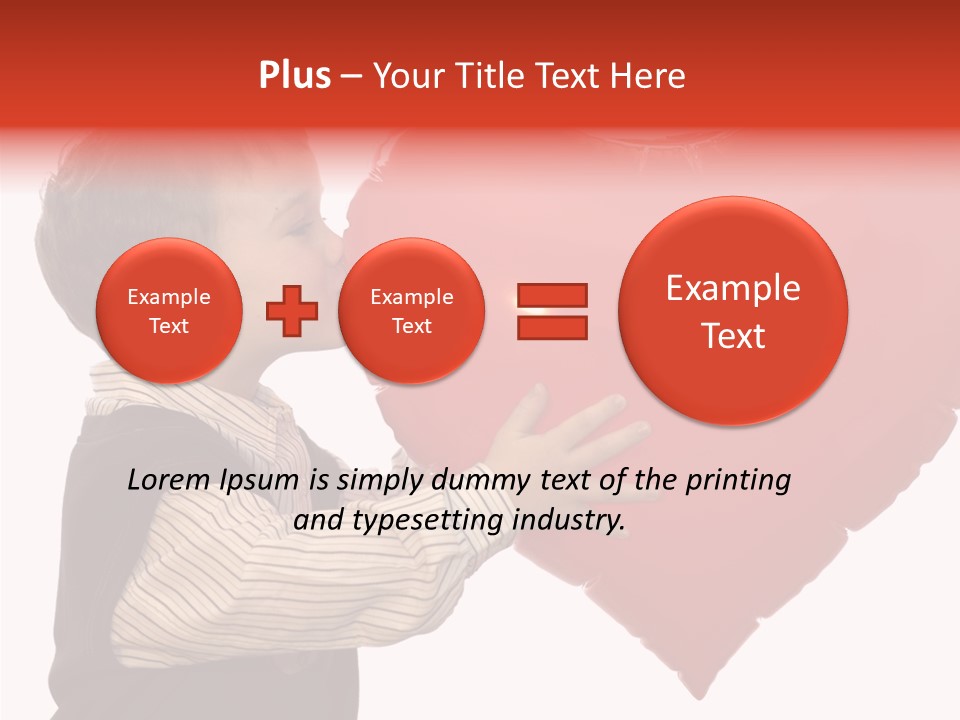 Enfant Father Celebrate PowerPoint Template