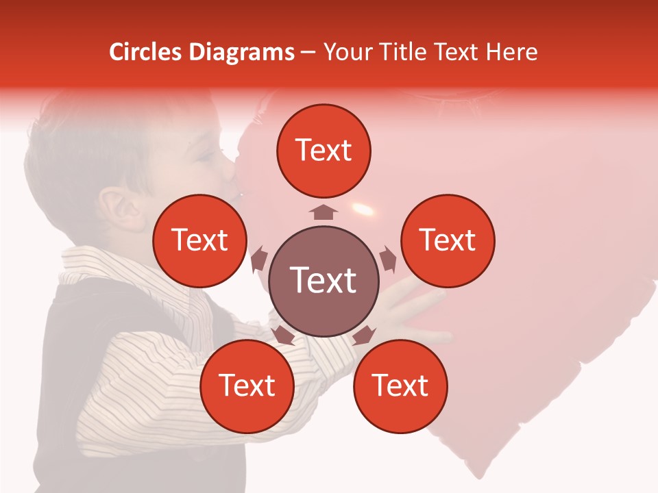 Enfant Father Celebrate PowerPoint Template