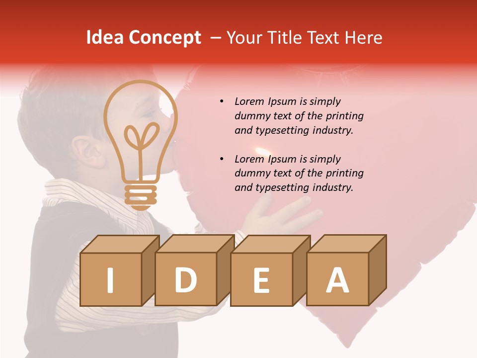 Enfant Father Celebrate PowerPoint Template