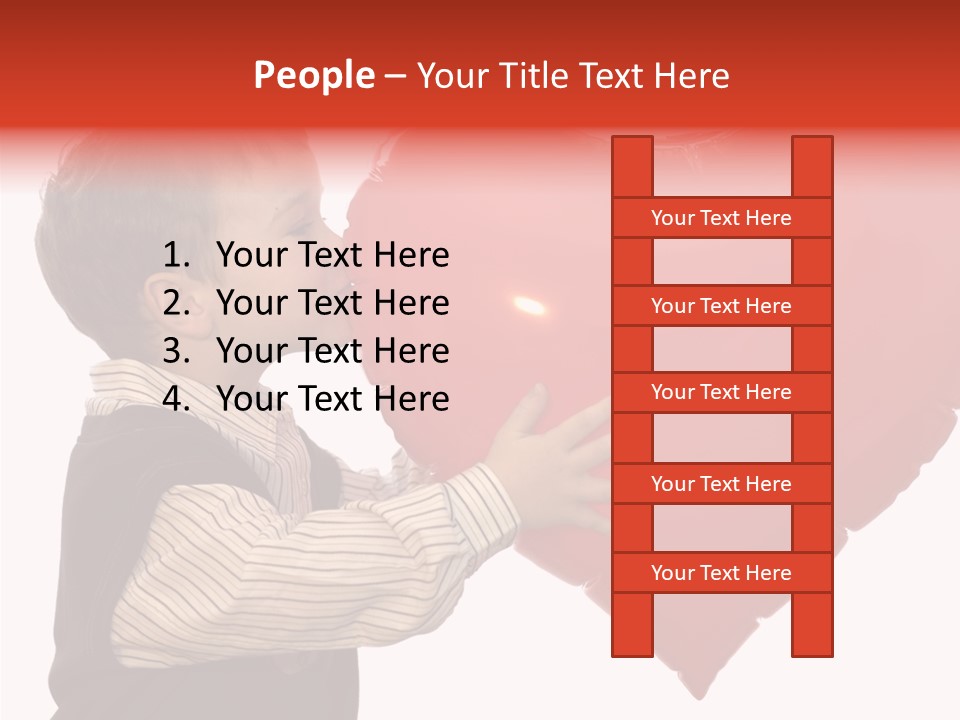 Enfant Father Celebrate PowerPoint Template