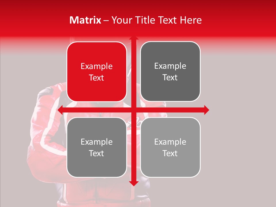 Competition Black Man PowerPoint Template