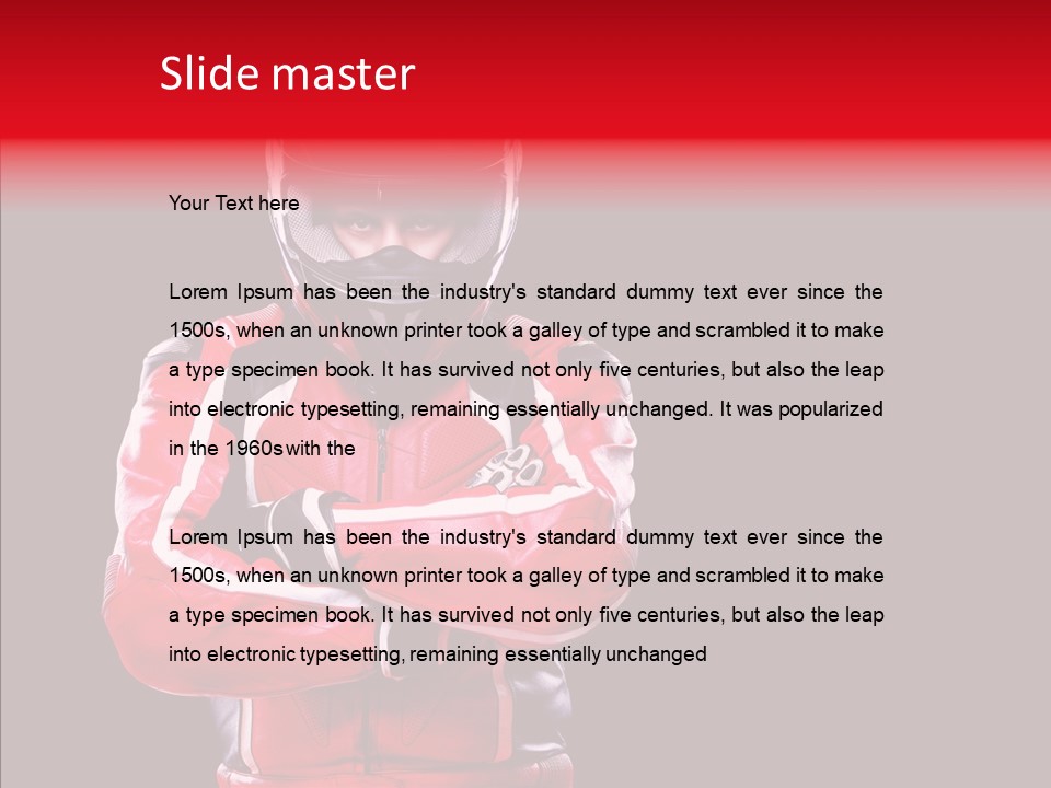 Competition Black Man PowerPoint Template