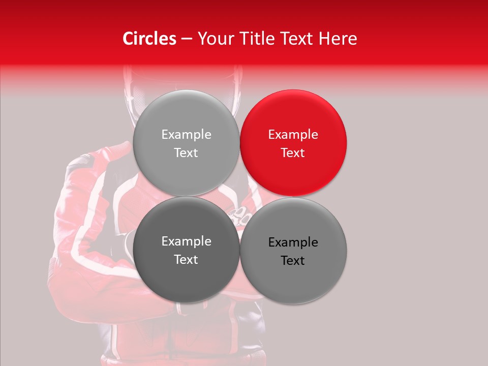 Competition Black Man PowerPoint Template