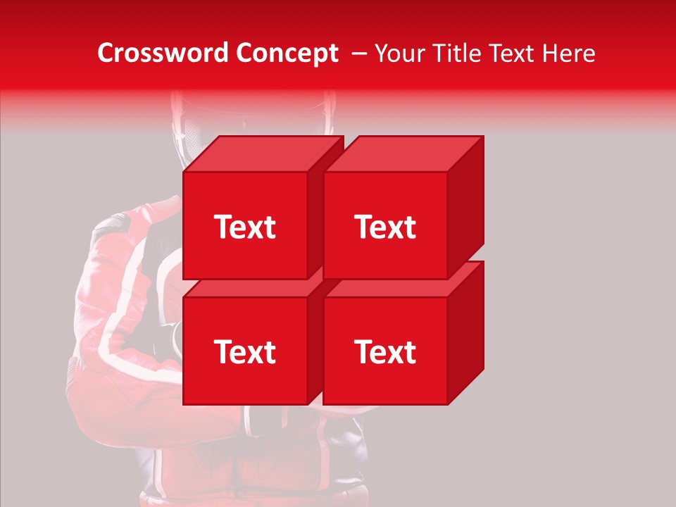 Competition Black Man PowerPoint Template