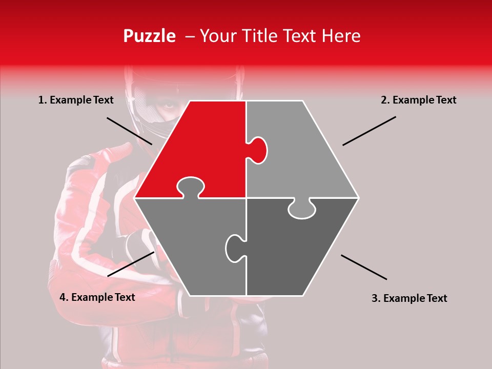 Competition Black Man PowerPoint Template