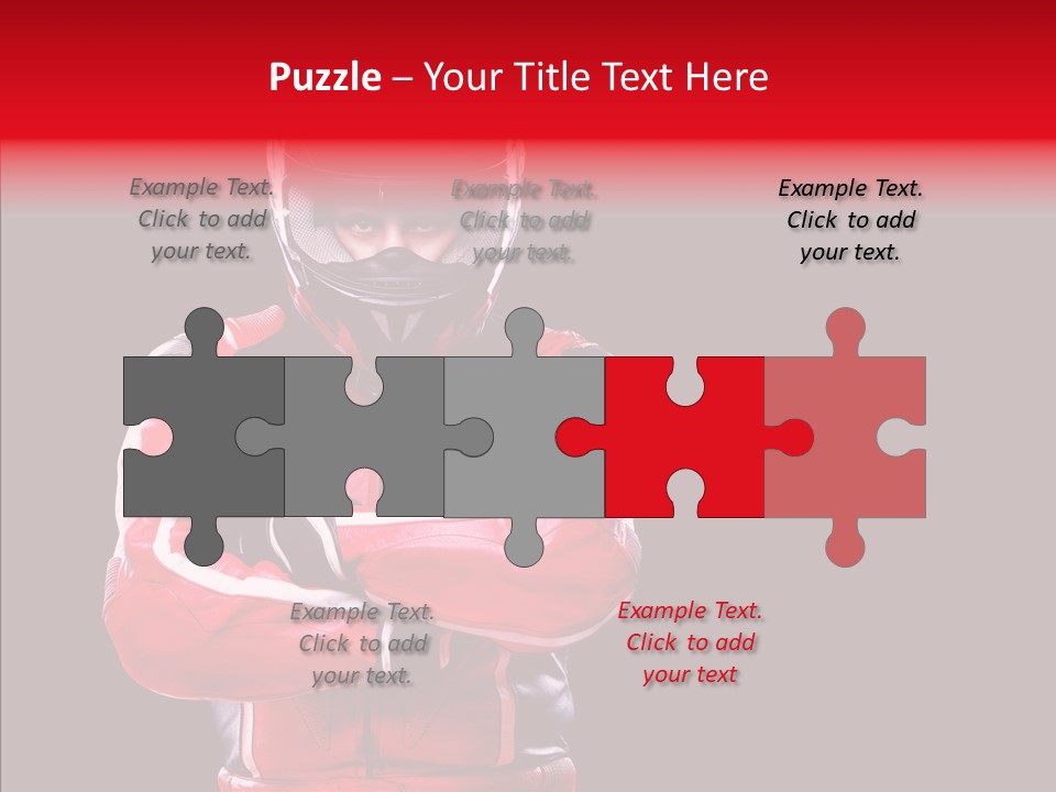 Competition Black Man PowerPoint Template