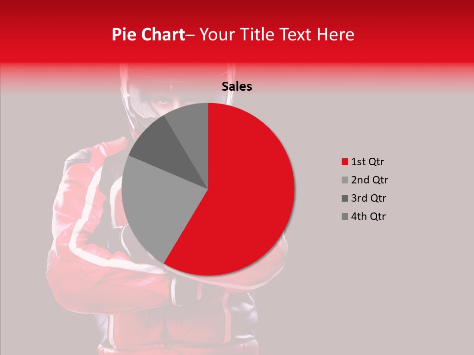 Competition Black Man PowerPoint Template