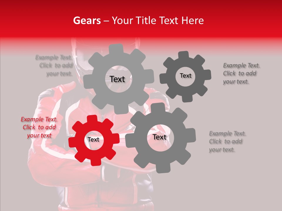 Competition Black Man PowerPoint Template