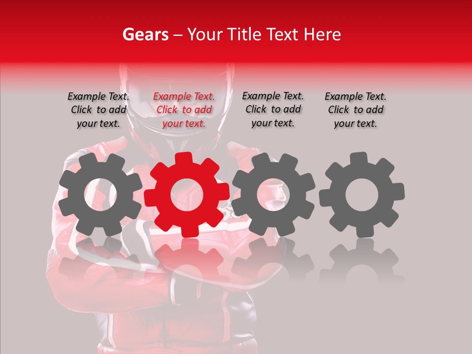 Competition Black Man PowerPoint Template